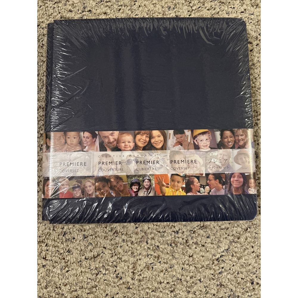 Creative Memories Premiere Coverset Black 12x12 Inch Scrapbook‎ 2006 New